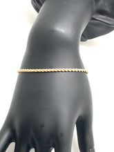 Load image into Gallery viewer, 18K Gold Rope Chain Bracelet Size 7 - Rafant