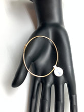 Load image into Gallery viewer, 18K Gold Heart Bangle/Bracelet Small Circumference 2.24 x 1.85" Size Small - Rafant