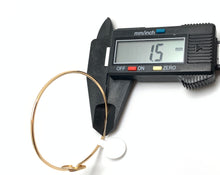 Load image into Gallery viewer, 18K Gold Heart Bangle/Bracelet Small Circumference 2.24 x 1.85" Size Small - Rafant