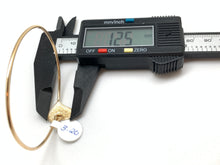 Load image into Gallery viewer, 18K Gold Heart Bangle/Bracelet Small Circumference 2.24 x 1.85" Size Small - Rafant