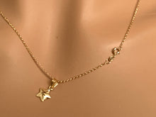 Load image into Gallery viewer, New Real 18K Saudi Gold Necklace 18" Chain with Star Pendant - Rafant