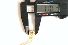 Load image into Gallery viewer, New Real 18K Saudi Gold Necklace 16" with Knot Pendant - Rafant