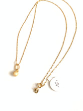 Load image into Gallery viewer, New Real 18K Saudi Gold Necklace Chain 18" with Frosted Ball Pendant - Rafant