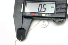 Load image into Gallery viewer, New Real 18K Saudi Gold 18" Necklace with Letter V Pendant - Rafant