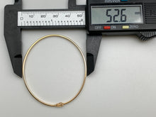 Load image into Gallery viewer, New Real 18K Saudi Gold Oval Oblong Bracelet Bangles 3 Tones White/Rose/Yellow Gold - Rafant