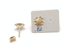 Load image into Gallery viewer, 18K Gold Stud Flower Stud Earrings Small - Rafant