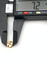 Load image into Gallery viewer, New Real 18K Saudi Gold Stud Round Circle Earrings - Rafant