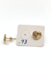 Load image into Gallery viewer, New Real 18K Saudi Gold Heart Stud Earrings - Rafant