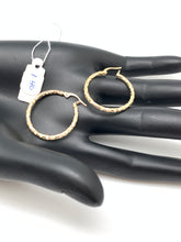 Load image into Gallery viewer, New Real 18K Saudi Gold Hoops/Loops Earrings - Rafant