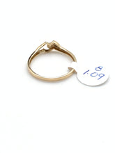 Load image into Gallery viewer, New Real 18K Saudi Gold Double Heart Ring Size 8 - Rafant