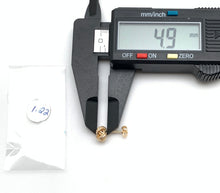 Load image into Gallery viewer, New Real 18K Saudi Gold Knot Stud Earrings - Rafant