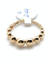 Load image into Gallery viewer, New Real Fine 18K Saudi Gold Bubble Beaded Ring Size 6 - Rafant