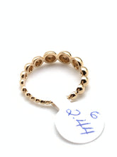 Load image into Gallery viewer, New Real Fine 18K Saudi Gold Bubble Beaded Ring Size 6 - Rafant
