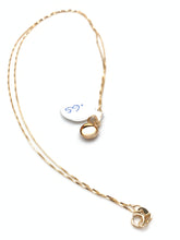 Load image into Gallery viewer, New Real 18K Saudi Gold Sets Necklace 18" Chain with Round Pendant and Earrings - Rafant