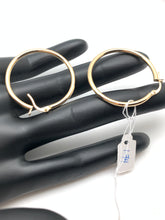 Load image into Gallery viewer, New Real 18k Saudi Gold Hoop/Loop Earrings - Rafant