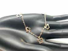 Load image into Gallery viewer, 18K Gold Butterflies Charms Bracelet Size 7.5 - Rafant