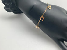 Load image into Gallery viewer, 18K Gold Butterflies Charms Bracelet Size 7.5 - Rafant