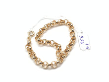 Load image into Gallery viewer, New 18K Saudi Gold Round Chain Link Bracelet Size 7.5 - Rafant