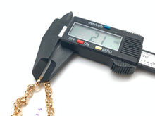 Load image into Gallery viewer, New 18K Saudi Gold Round Chain Link Bracelet Size 7.5 - Rafant