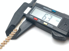 Load image into Gallery viewer, 18K Gold Beads Rounds Charms Bracelets Size 7 Three Tones White/Yellow/Rose Gold - Rafant