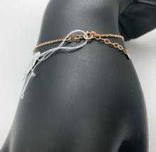 Load image into Gallery viewer, New Real 18K Saudi Gold Bracelet w/ Heart Charms Two Tone White/Yellow Gold Size 8 - Rafant
