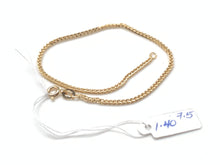 Load image into Gallery viewer, New Real 18K Saudi Gold Chain Bracelet Size 7.5 - Rafant