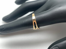 Load image into Gallery viewer, New Real 18K Saudi Gold Double Heart Ring Size 5 - Rafant