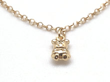 Load image into Gallery viewer, 18k Gold Bracelet Teddy Bear Charms Size 7.5 - Rafant