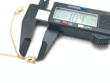 Load image into Gallery viewer, 18k Gold Bracelet Teddy Bear Charms Size 7.5 - Rafant