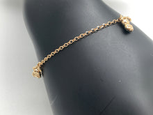Load image into Gallery viewer, 18k Gold Bracelet Teddy Bear Charms Size 7.5 - Rafant