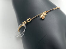 Load image into Gallery viewer, 18k Gold Bracelet Teddy Bear Charms Size 7.5 - Rafant
