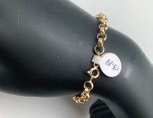 Load image into Gallery viewer, New Real 18K Saudi Gold Chain Links Bracelets Size 7 - Rafant