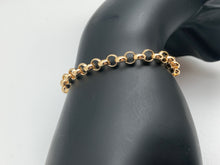 Load image into Gallery viewer, New Real 18K Saudi Gold Chain Link Size 7 Bracelet 3.19 grams - Rafant
