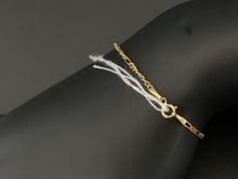 Load image into Gallery viewer, New Real 18K Saudi Gold Chain Bracelet Size 7 Dainty Delicate Lightweight - Rafant