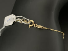 Load image into Gallery viewer, New Real 18K Saudi Gold Bracelet with Star Charms Size 7.5 - Rafant