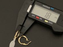 Load image into Gallery viewer, New Real 18K Saudi Gold Small Hoops Loops Earrings Children/Teens/Adult Minimalist 0.84 grams - Rafant