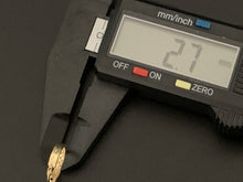 Load image into Gallery viewer, New Real 18K Saudi Gold Small Hoops Loops Earrings Children/Teens/Minimalist Adult 0.98 grams - Rafant