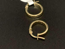 Load image into Gallery viewer, New Real 18K Saudi Gold Small Hoops Loops Earrings Children/Teens/Minimalist Adult 0.98 grams - Rafant