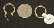 Load image into Gallery viewer, New Real 18K Saudi Gold Hoops Loops Earrings Small Children/Teens/Adult Minimalist - Rafant