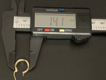 Load image into Gallery viewer, New Real 18K Saudi Gold Hoops Loops Earrings Small Children/Teens/Adult Minimalist - Rafant