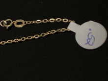 Load image into Gallery viewer, New Real 18K Saudi Gold Necklace 18" Chain with Frosted Ball Pendant - Rafant