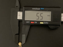 Load image into Gallery viewer, New Real 18K Saudi Gold Necklace 18" Chain with Frosted Ball Pendant - Rafant