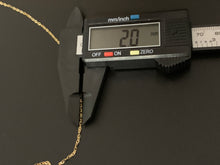 Load image into Gallery viewer, New Real 18K Saudi Gold Necklace 18" Chain with Frosted Ball Pendant - Rafant