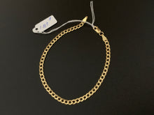Load image into Gallery viewer, New Real 18K Saudi Gold Chain Size 7 Bracelet 1.87 grams - Rafant