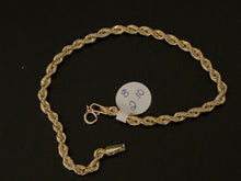 Load image into Gallery viewer, New Real 18K Saudi Gold Rope Chain Bracelet Size 8 - Rafant