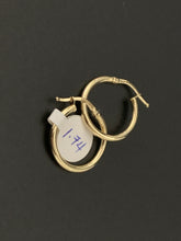 Load image into Gallery viewer, 18k Gold Small Hoops Loops Earrings 1.74 grams - Rafant