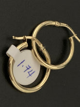 Load image into Gallery viewer, 18k Gold Small Hoops Loops Earrings 1.74 grams - Rafant