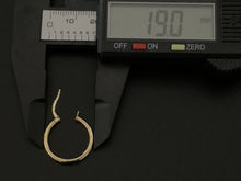 Load image into Gallery viewer, 18k Gold Small Hoops Loops Earrings 1.74 grams - Rafant