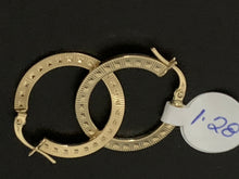 Load image into Gallery viewer, New Real 18K Saudi Gold Small Hoops Loops Earrings 1.28 grams - Rafant