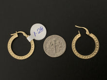 Load image into Gallery viewer, New Real 18K Saudi Gold Small Hoops Loops Earrings 1.28 grams - Rafant